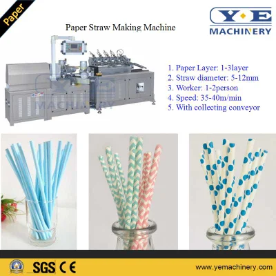 1-3-lagige Papierstrohformmaschine in Lebensmittelqualität